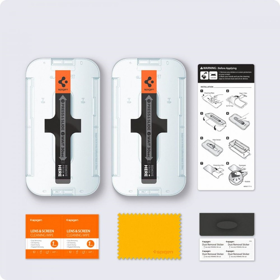 SPIGEN Szkło Hartowane Prywatyzujące do iPhone 16e / 13 / 13 Pro, Glas.TR Privacy