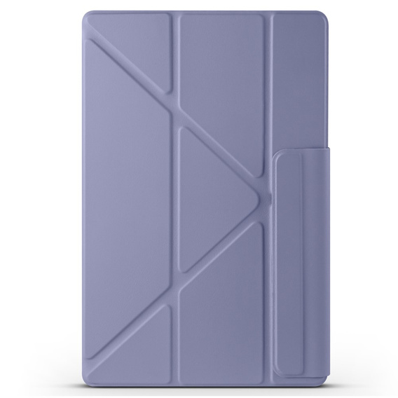 Magnetyczne etui origami do Samsung Galaxy Tab S10 Lite / S10 FE / S9 FE / S9 – ciemnofioletowe