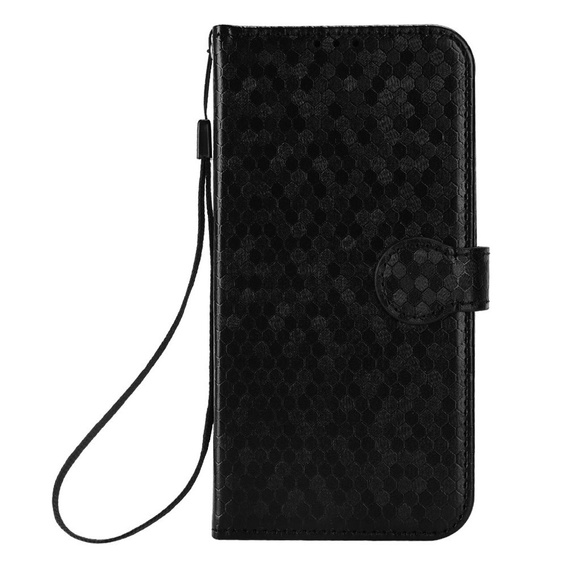 Etui z klapką do Xiaomi Redmi Note 15 5G / Poco M8 5G, Wallet Rhombus, czarne