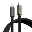 RINGKE Kabel 2x USB 3.2 Type-C 240W 100cm, czarny