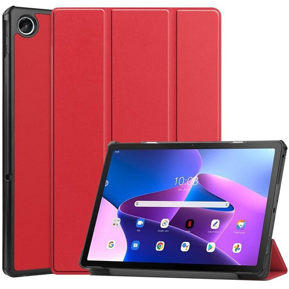 Etui do Lenovo Tab M10 Plus 10.6 Gen 3 TB-125F TB-128F, Smartcase, czerwone