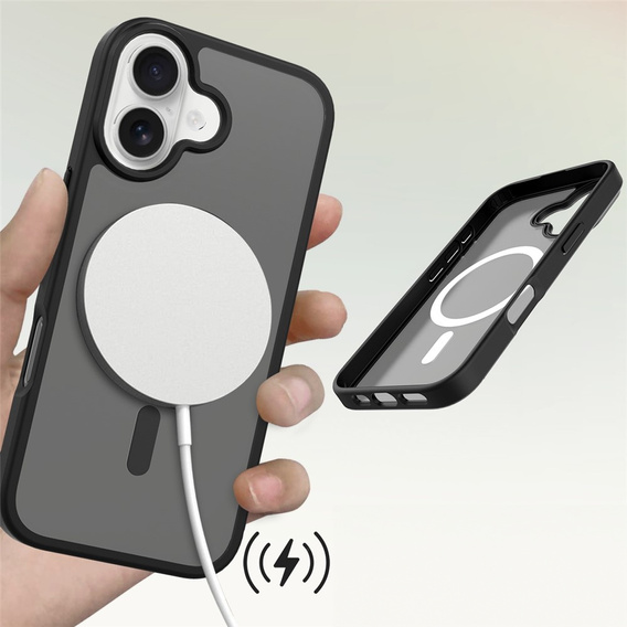 Etui do iPhone 17, Matt Case, do MagSafe, matowe czarne