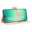 Etui z klapką do Samsung Galaxy A26 5G, Card Slot, różowe