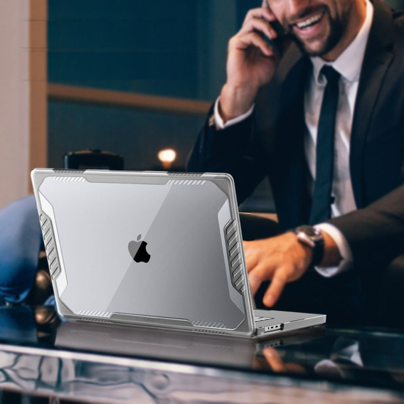 Etui SUPCASE do Macbook Pro 16 2021 2022 2023 A2485, Unicorn Beetle, Przezroczyste