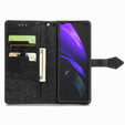Etui z klapką do Samsung Galaxy Z Fold 4 5G, Mandala, czarne