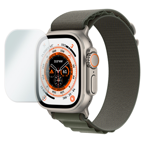 2x Szkło Hartowane ERBORD do Apple Watch Ultra 1/2/3 49mm, Szybka