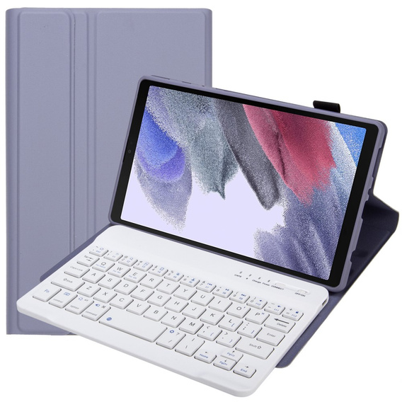 Etui z klawiaturą do Samsung Galaxy Tab A7 Lite 8.7 T220 / 225, fioletowe