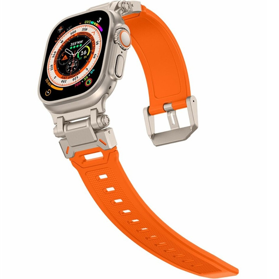 Pasek ERBORD ProTech do Apple Watch 1/2/3/4/5/6/7/8/9/10/11/SE Ultra 1/2/3 42/44/45/46/49mm, Pomarańczowy