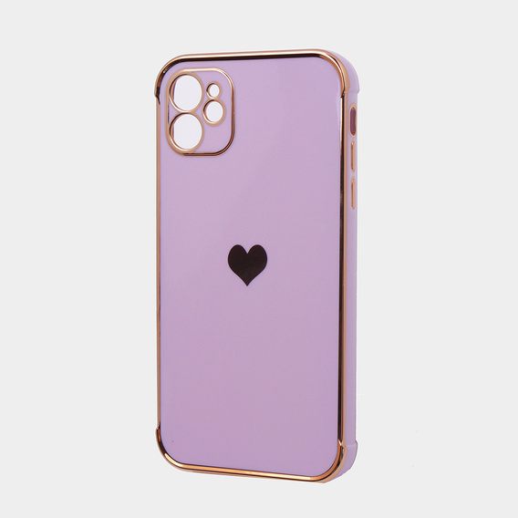 Etui do Apple iPhone 11, Electro heart, fioletowe