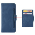 Etui z klapką do Xiaomi Poco F7 Pro, Card Slot, granatowe