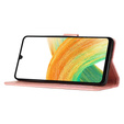Etui z klapką do Samsung Galaxy A25 5G, Butterfly , różowe rose gold + szkło 9H  