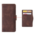 Etui z klapką do Realme 14 Pro+ 5G, Card Slot, brązowe