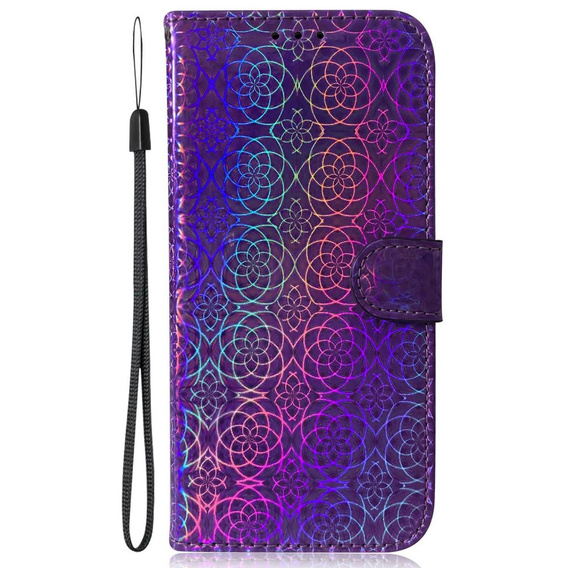 Etui z klapką do Oppo A17, Wallet, Mandala fioletowe