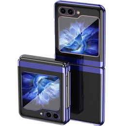 Etui do Samsung Galaxy Z Flip7 FE / Z Flip6, PC Case, przezroczyste / niebieskie
