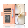 Etui z klapką do Realme 14 Pro+ 5G, Card Slot, różowe