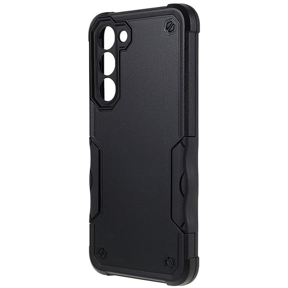 Etui pancerne do Samsung Galaxy S23, Dual-Layer, czarne