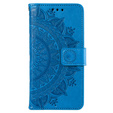 Etui z klapką do Xiaomi Redmi A3, Mandala, niebieskie