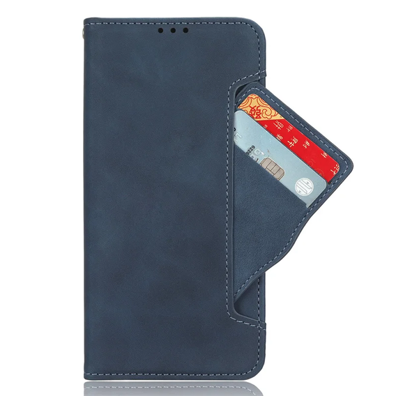 Etui z klapką do Realme 12 Pro 5G / 12 Pro+ 5G, Card Slot, granatowe