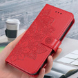Etui z klapką do Samsung Galaxy A54 5G, Mandala, czerwone