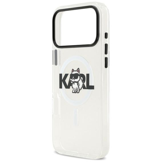 Etui Karl Lagerfeld do iPhone 17 Pro Max, IML Choupette MagSafe, przezroczyste
