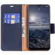 Etui z klapką do Nokia G11 / G21, Litchi Wallet Case, niebieskie