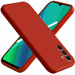 Zestaw Etui silikonowe do Samsung Galaxy A04S / A13 5G, Silicone lite, Czerwone + Szkło