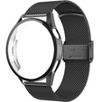 Bransoleta Milanese + Etui z osłoną na ekran do Huawei Watch GT 3 46mm, Czarny