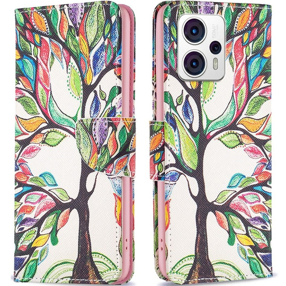 Etui z klapką do Motorola Moto G53 5G / G23 / G13, Wallet, Tree of Life