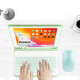 Etui z klawiaturą do iPad 10.2" 2021/2020/2019 (9/8/7 gen.), Keyboard Cover Pen Slot, zielone