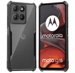 Etui do Motorola Moto G15 / Motorola Moto G15 Power, AntiDrop Hybrid, czarne