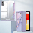 Stylowe etui do Xiaomi Redmi Pad SE 11" – Smartcase Hybrid Marble fioletowe