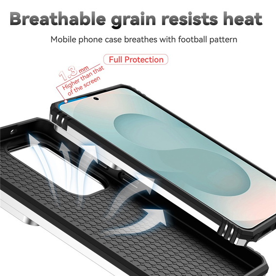 Etui pancerne do Samsung Galaxy S26 Ultra, CamShield Slide, srebrne