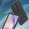 Etui do Samsung Galaxy A54 5G, ERBORD Cam Slider, czarne + Szkło hartowane