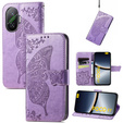 Etui z klapką do Xiaomi Poco F7, Butterfly, fioletowe
