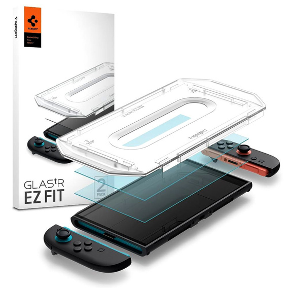 SPIGEN 2x Szkło Hartowane do Nintendo Switch 2, Glas.TR EZ Fit