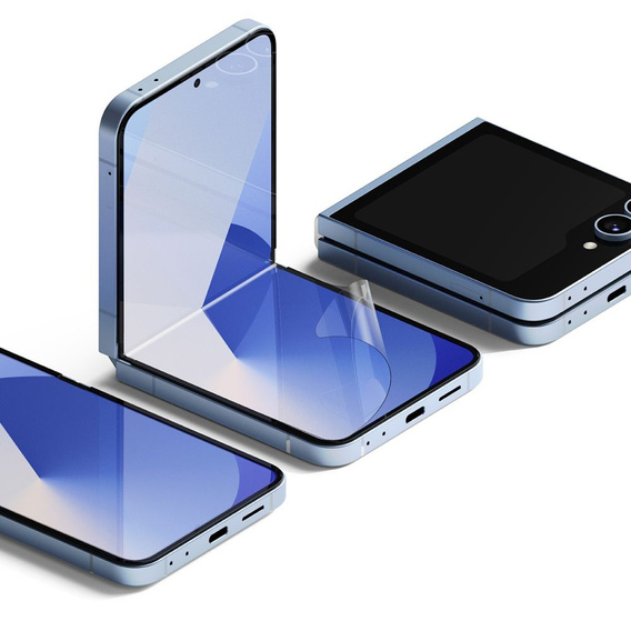 Folia Ochronna Ringke Dual Easy do Samsung Galaxy Z Flip7 FE / Z Flip6, dwie sztuki