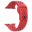 Pasek Silikonowy do Apple Watch 1/2/3/4/5/6/7/8/9/10/11/SE Ultra 1/2/3 42/44/45/46/49mm, Czerwony