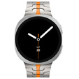Bransoleta do Samsung Galaxy Watch 8 / 8 Classic, Tytanowa / Pomarańczowa