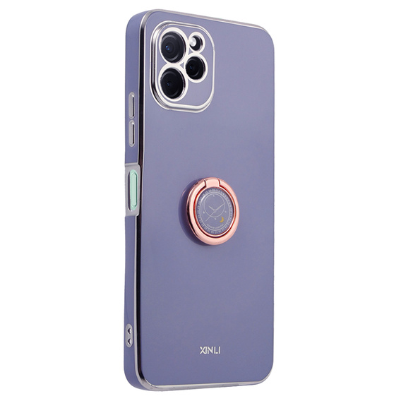 Etui do Huawei Nova Y61, Electro Ring, niebieskie