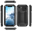 Etui pancerne do iPhone 16E, R-JUST, czarne