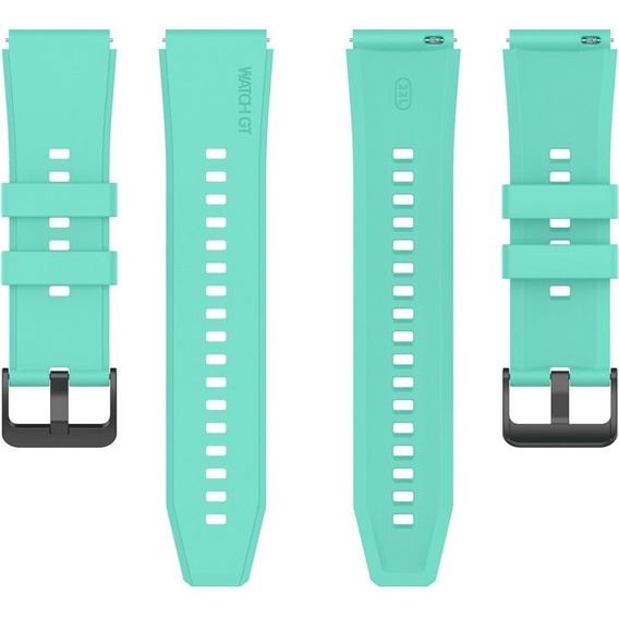 Pasek silikonowy 22mm uniwersalny, Turkusowy