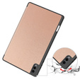 Etui do Samsung Galaxy Tab S11 Ultra, Smartcase z miejscem na rysik, różowe złoto