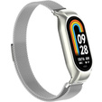 Pasek Bransoleta Milanese do Xiaomi Smart Band 10 / 9 / 8, Srebrny
