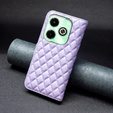 Etui z klapką do Infinix Hot 40i, Wallet, BINFEN COLOR, fioletowe