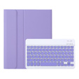 Etui z klawiaturą do Samsung Galaxy Tab A11+, Leather Pen Slot, fioletowe