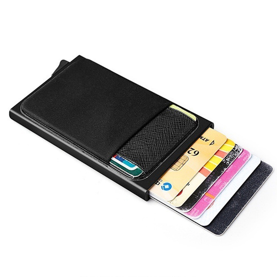 Schowek na kartę RFID Card Holder, Czarny