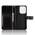 Etui z klapką do Xiaomi Redmi 15C 4G/LTE, Crazy Horse Wallet, czarne