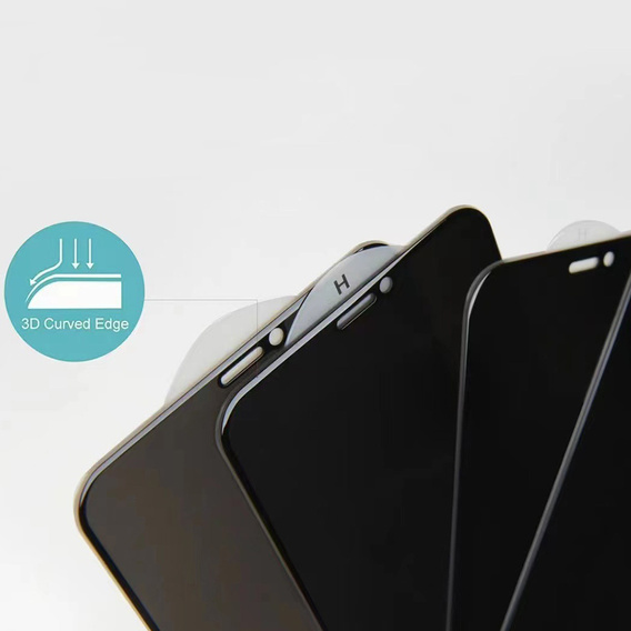 Szkło Hartowane Prywatyzujące do Samsung Galaxy A17 5G, Privacy Glass, czarne
