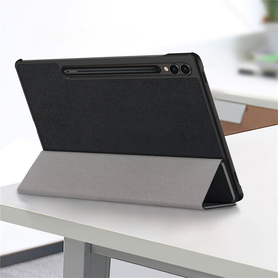 Etui do Samsung Galaxy Tab S9 Plus, Smartcase z miejscem na rysik, czarne