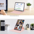 Etui z klawiaturą do Samsung Galaxy Tab S6 Lite 10.4" 2020/2022/2024, Rotary 360° Leather, różowe rose gold